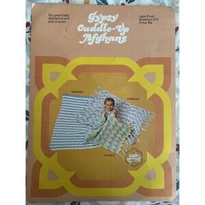 Jack Frost 0213 GYPSY CUDDLE-UP AFGHANS 1973 Knit & Crochet 6 Patterns